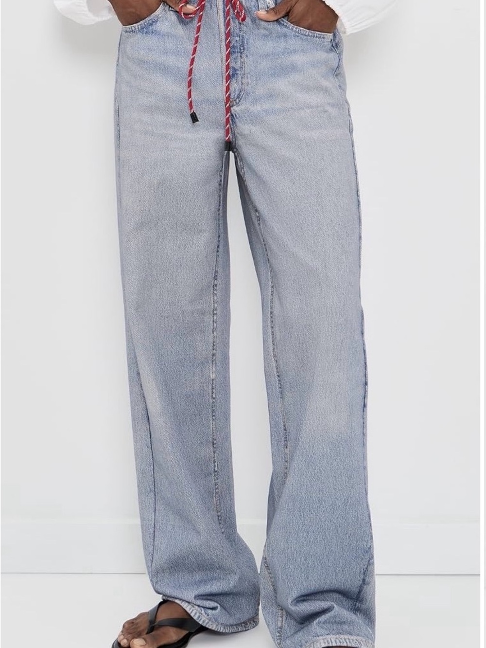 Rag & Born Miramar Terry Drawcord Wide Pants